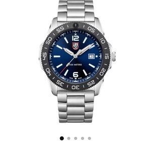 Luminox Men's Blue and Silver Dive Watch